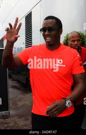 P Diddy / Puff Daddy / Sean Combes (crédit image : Sutton Motorsports/ZUMAPRESS.com) Banque D'Images