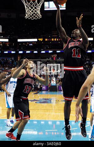 8 février 2012 : le gardien de tir des Chicago Bulls, Ronnie Brewer, marque #11 lors du match de basket-ball NBA entre les Hornets de la Nouvelle-Orléans et les Bulls de Chicago à la New Orleans Arena de la Nouvelle-Orléans, EN LOUISIANE. Les Bulls ont gagné 90-67.(image crédit : © Jonathan Bachman/Cal Sport Media/ZUMAPRESS.com) Banque D'Images