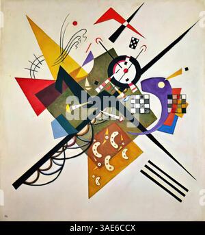 Sur White II, 1923 – Wassily Kandinsky Illustration de Vecteur