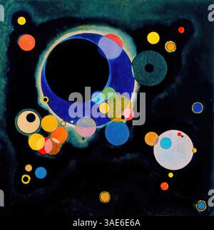 Plusieurs cercles, 1926 – Wassily Kandinsky Illustration de Vecteur