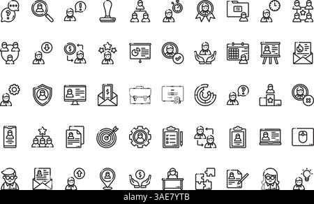 Collection d'icônes vectorielles de haute qualité avec contour modifiable. Idéal pour les projets professionnels et créatifs Illustration de Vecteur