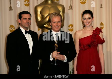 Feb 24, 2008 - Hollywood, California, États-Unis - (G-d) acteur STEVE CARRELL, BRAD BIRD (crédit image : Lisa O'Connor/ZUMAPRESS.com) Banque D'Images