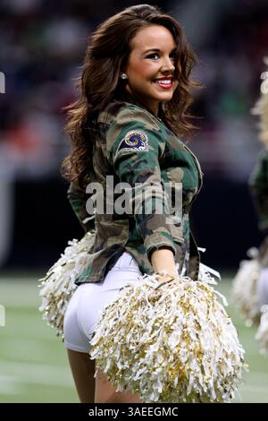 20 novembre 2011 - Saint Louis, Missouri, U. S - cheerleader des Rams vu lors du match de la NFL entre les Rams de Saint Louis et les Seahawks de Seattle au Edward Jones Dome à Louis, Missouri. Les Seahawks ont vaincu les Rams 24-7 (crédit image : © Jimmy Simmons/Southcreek/ZUMAPRESS.com) Banque D'Images
