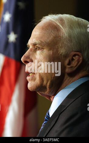 28 mai 2008 - Hollywood, Californie, États-Unis - candidat républicain à la présidence JOHN MCCAIN (crédit image : Rich Schmitt/ZUMAPRESS.com) Banque D'Images