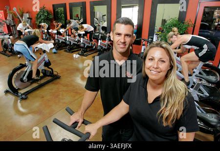 26 août 2008, Escondido, CA, USA Portrait de RENÉ et BRIAN (image crédit : San Diego Union-Tribune/ZUMAPRESS.com) Banque D'Images