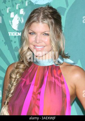 03 août 2008 - Los Angeles, Californie, États-Unis - chanteur FERGIE aux Teen Choice Awards 2008 organisés à l'Universal Amphitheater (image crédit : Paul Fenton/ZUMAPRESS.com) Banque D'Images