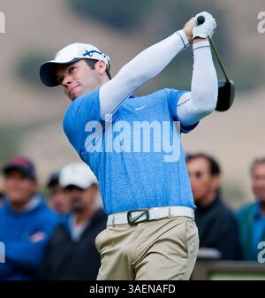 6 octobre 2011 : le golfeur PGA Paul Casey en action lors de la première manche du Fry's.com Open au club de golf CordeValle à San Martin, CA. â© Damon Tarver/Cal Sport Media(image crédit : © Damon Tarver/Cal Sport Media/ZUMAPRESS.com) Banque D'Images