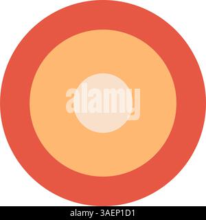 Design de cercle abstrait avec des couleurs modernes Illustration de Vecteur