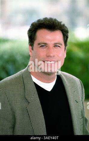 20 mai 1997 ; Cannes, FRANCE ; JOHN TRAVOLTA au Festival de Cannes 1997. Banque D'Images