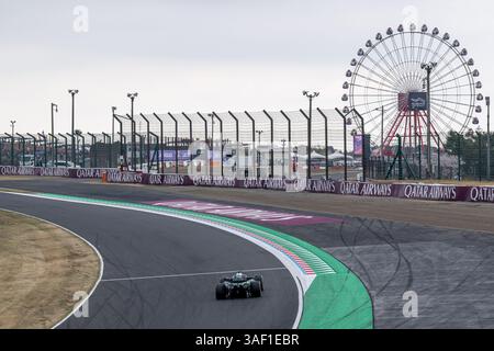 SUZUKA INTERNATIONAL RACING COURSE, JAPON - 06 AVRIL : lance Stroll, Aston Martin F1 AMR25 du Canada pendant le Grand Prix du Japon au Suzuka International Racing course le dimanche 06 avril 2025 à Suzuka, Japon (photo de Michael Potts/BSR Agency) crédit : BSR Agency/Alamy Live News Banque D'Images