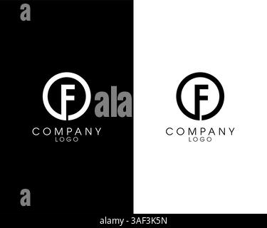 Lettre DE, logo initial FO conception du nom de la société. logo vectoriel pour l'entreprise et l'identité de l'entreprise Illustration de Vecteur