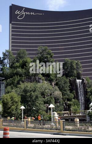 14 avril 2005 ; Las Vegas, NV, États-Unis ; THE WYNN - The Wynn Resort and Casino sur le Strip de Las Vegas. Le Wynn Las Vegas ouvrira ses portes le 28 avril 2005. Crédit obligatoire : photo de Barry Sweet/ZUMA Press. (©) Copyright 2005 par Barry Sweet Banque D'Images