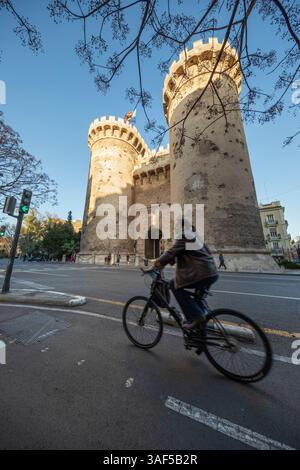 Quart Towers, Valence, Espagne, Europe Banque D'Images