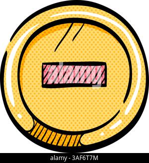 Icône de demi-teinte de signe d'arrêt illustration vectorielle de couleur dessinée à la main Illustration de Vecteur