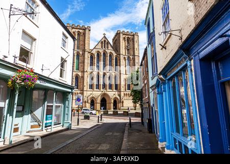 L'église cathédrale de Saint Pierre et de Saint Wilfrid Ripon, connue comme la cathédrale de Ripon, est une cathédrale dans la ville de North Yorkshire Ripon ripon, Cathédrale, Banque D'Images