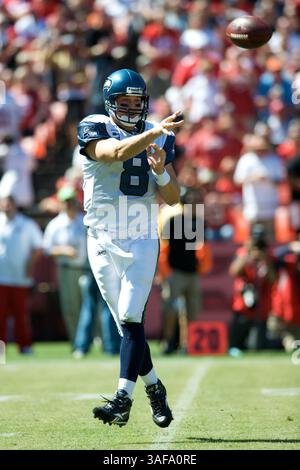 20 septembre 2009 : Matt Hasselbeck, quarterback des Seahawks de Seattle (image crédit : SGM/ZUMAPRESS.com) Banque D'Images