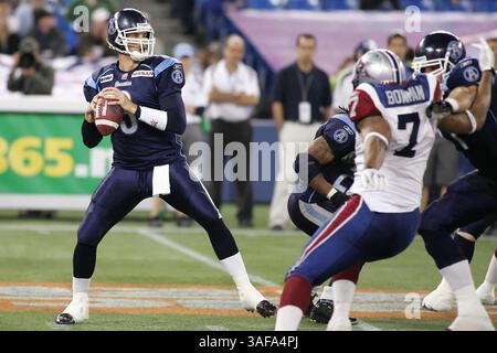 03 octobre 2009 : le quarterback des Argonauts de Toronto, Cody Pickett, affronte les Alouettes de Montréal au Rogers Centre de Toronto, EN ONTARIO. Les Alouettes ont battu les Argonautes 27-8 (crédit image : SGM/ZUMAPRESS.com) Banque D'Images