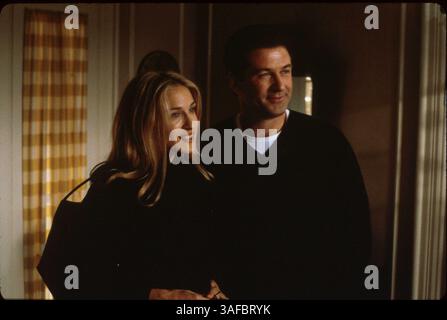 12 janvier 2001 ; Hollywood, CA, États-Unis ; ALEC BALDWIN & SARAH JESSICA PARKER dans 'State and main'.. (Image de crédit : ZUMA Press/ZUMAPRESS.com) Banque D'Images