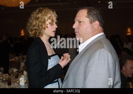 16 janvier 2003 ; Los Angeles, CA, États-Unis ; L'actrice NICOLE KIDMAN aux AFI Awards iat The Gour Seasons à Los Angeles.. (Image de crédit : ZUMA Press/ZUMAPRESS.com) Banque D'Images
