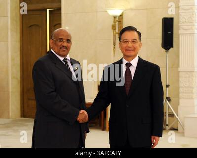 08 août 2008 - Pékin, Chine - premier ministre chinois WEN JIABAO (image crédit : ZUMA Press/ZUMAPRESS.com) Banque D'Images