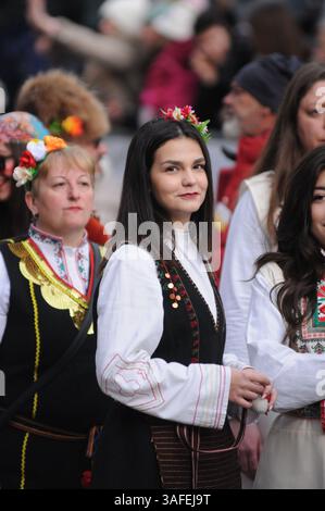 Portrait d'un participant au festival. Banque D'Images