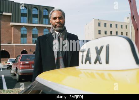 John Jessamy, membre de DC Cab Comm, par son ACR le 8 février 1988. (Crédit image : The Washington Times/ZUMAPRESS.com) Banque D'Images