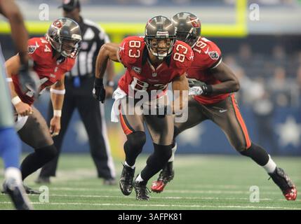 23 septembre 2012 : Vincent Jackson, receveur des Buccaneers de Tampa Bay #83 lors d'un match de football NFL entre les Buccaneers de Tampa Bay et les Cowboys de Dallas au Cowboys Stadium d'Arlington, TX Dallas a battu Tampa Bay 16-10 (crédit image : © Albert Pena/Cal Sport Media/ZUMAPRESS.com) Banque D'Images