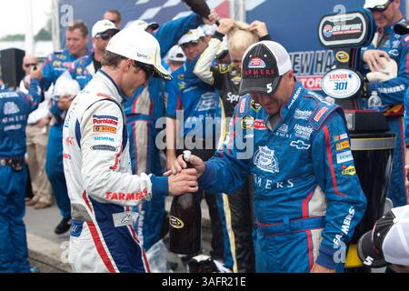 Loudon, NH - 15 juillet 2012 : Kasey Kahne remporte le LENOX Industrial Tools 301 au New Hampshire Motor Speedway à Loudon, NH. (Crédit image : © ASP/Cal Sport Media/ZUMAPRESS.com) Banque D'Images