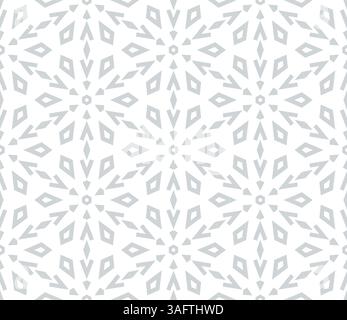 Motif géométrique abstrait avec des lignes, des flocons de neige. Un arrière-plan vectoriel transparent. Texture grise et blanche. Motif graphique moderne Illustration de Vecteur