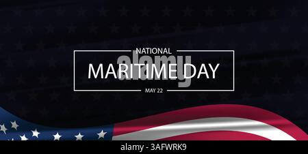 Célébration du Seas National maritime Day aux États-Unis Illustration de Vecteur
