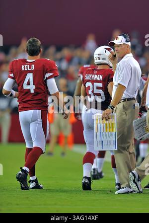 17 août 2012.L'entraîneur-chef des Arizona Cardinals Ken Whisenhunt en action.pendant un match entre les Raiders d'Oakland et les Arizona Cardinals au stade de l'Université de Phoenix, Arizona..(image de crédit : é Manny Flores/Cal Sport Media/ZUMAPRESS.com) Banque D'Images
