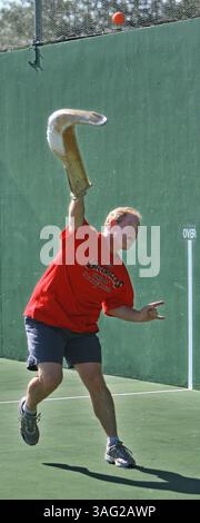RÉSUMÉ DU RÉCIT : NEW JAI ALAI COURT 04/10/2008 2. George Vargo, (crédit image : St Petersburg Times/ZUMAPRESS.com) Banque D'Images