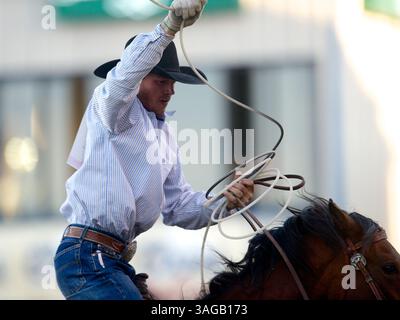 21 juin 2012 - Reno, Nevada, États-Unis - le rodéo Russell Cardoza de Terrebonne, OR participe au rodéo de Reno à Reno, Nevada, Nevada, États-Unis. (Crédit image : © Matt Cohen/ZUMAPRESS.com) Banque D'Images