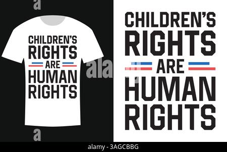 Design de t-shirt universel de jour pour enfants Illustration de Vecteur