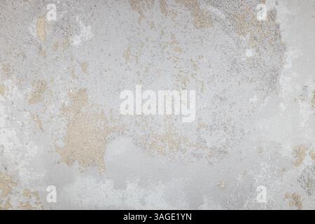 Fond de mur vintage abstrait avec blanchissement à la chaux et texture beige pelable Banque D'Images