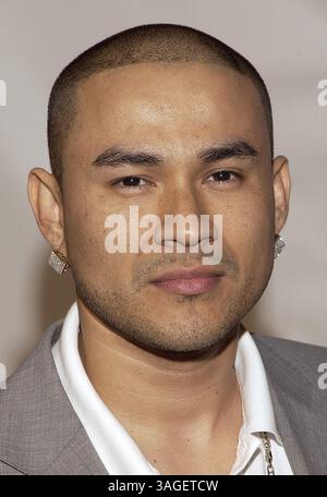 1er avril 2005 ; Camp Pendleton, CA, États-Unis ; musicien FRANKIE J au 'Rockin' The corps', un concert américain de remerciement pour les Marines américains. (Crédit image : Vaughn Youtz/ZUMAPRESS.com) Banque D'Images
