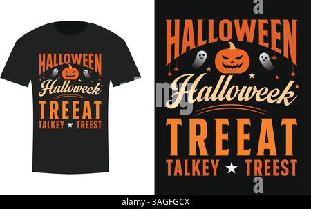 imprimé prêt happy halloween t shirt design Illustration de Vecteur