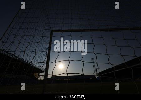 Peterborough, Royaume-Uni. 08 avril 2025. London Road semble parfait sous le soleil avant-match au Peterborough United v Birmingham City EFL League One match, au Weston Homes Stadium, Peterborough, Cambridgeshire, le 8 avril 2025. Crédit : Paul Marriott/Alamy Live News Banque D'Images