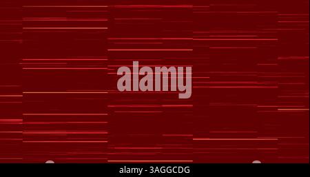 Image de plusieurs traînées de lumière rouge se déplaçant en mouvement hypnotique en arrière-plan Banque D'Images