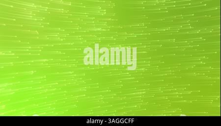 Image de plusieurs traînées de lumière verte se déplaçant en mouvement hypnotique en arrière-plan Banque D'Images