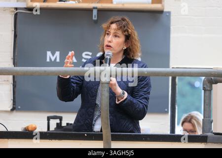 4 avril 2025 Victoria Atkins députée de Horncastle et Louth dans le Lincolnshire également Secrétaire d'État fantôme à l'environnement, à l'alimentation et aux Affaires rurales Banque D'Images