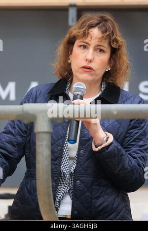 4 avril 2025 Victoria Atkins députée de Horncastle et Louth dans le Lincolnshire également Secrétaire d'État fantôme à l'environnement, à l'alimentation et aux Affaires rurales Banque D'Images