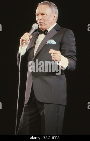 Frank Sinatra, Civic Center, Providence, Rhode Island, États-Unis, 26 octobre 1978. Banque D'Images