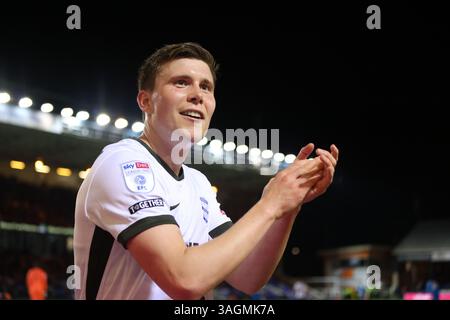 Peterborough, Royaume-Uni. 08 avril 2025. Alfons Sampsted (BC) au Peterborough United v Birmingham City EFL League One match, au Weston Homes Stadium, Peterborough, Cambridgeshire, le 8 avril 2025. Crédit : Paul Marriott/Alamy Live News Banque D'Images