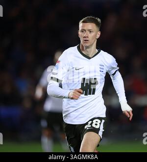 Peterborough, Royaume-Uni. 08 avril 2025. Jay Stansfield (C.-B.) au Peterborough United v Birmingham City EFL League One match, au Weston Homes Stadium, Peterborough, Cambridgeshire, le 8 avril 2025. Crédit : Paul Marriott/Alamy Live News Banque D'Images