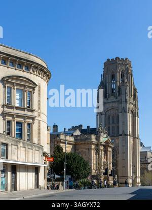 Musée et galerie d'art, Wills Memorial Building, Bristol, Angleterre, Royaume-Uni Banque D'Images