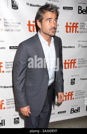 Sep 14, 2009 - Toronto, ON, Canada - COLIN FARRELL à la première de 'Ondine' au Festival international du film de Toronto 2009. (Crédit image : © Dan Herrick/ZUMA Press) Banque D'Images