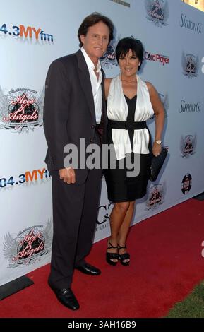 Aces & Angels Celebrity Poker Tournament au Playboy Mansion à Holmby Hills, CA 07-11-2009 photo par James Diddick Globe photos @ 2009 BRUCE JENNER ET KRIS JENNER K62572JDI Banque D'Images