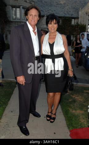 Aces & Angels Celebrity Poker Tournament au Playboy Mansion à Holmby Hills, CA 07-11-2009 photo par James Diddick Globe photos @ 2009 BRUCE JENNER ET KRIS JENNER K62572JDI Banque D'Images