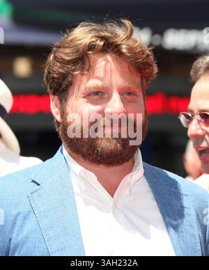 19 juil. 2009 - Hollywood, Californie, États-Unis - L'acteur ZACH GALIFIANAKIS arrive à la première mondiale « G-Force » au théâtre El Capitan. (Crédit image : © Lisa O'Connor/ZUMA Press) Banque D'Images
